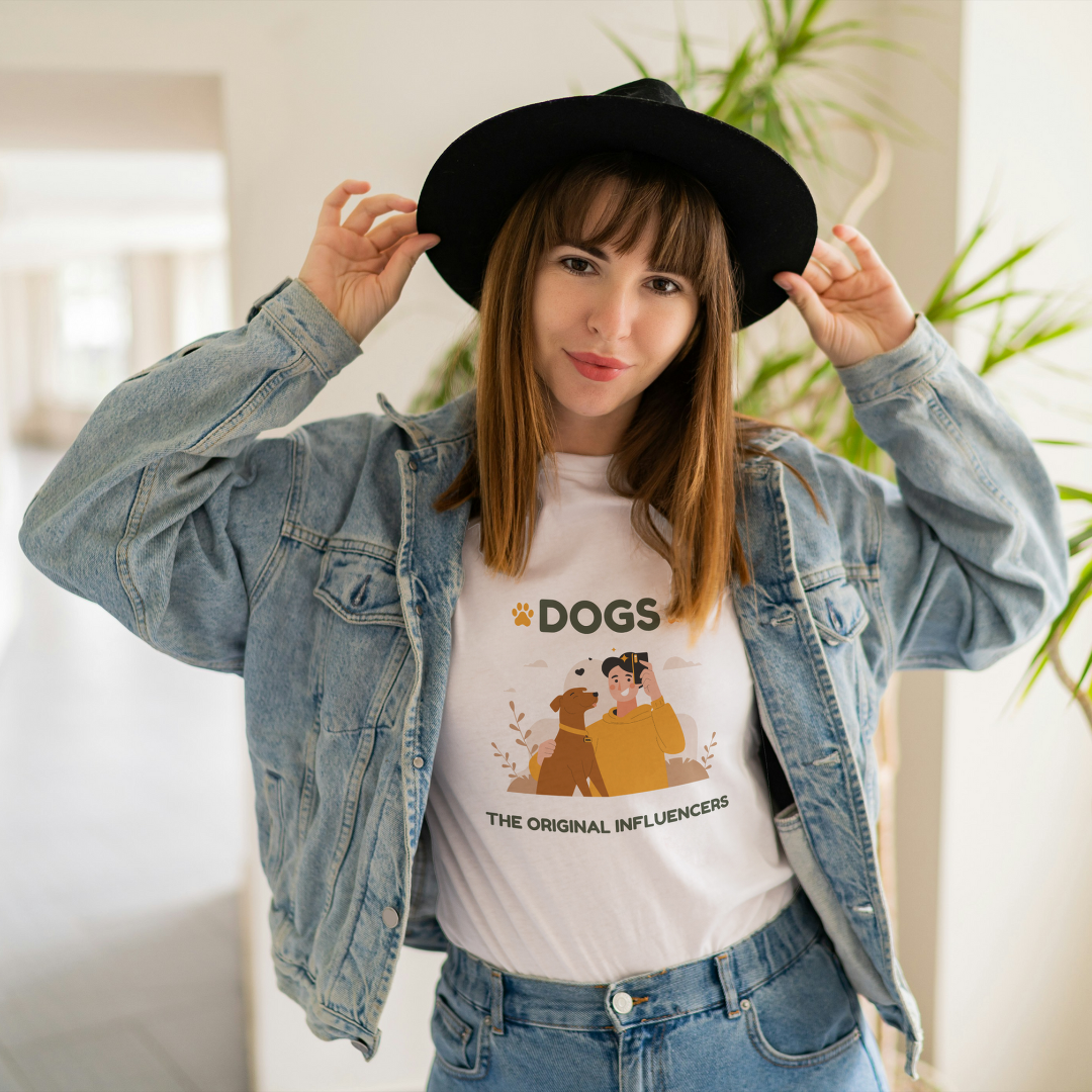 Dogs The Original Influencers - Unisex Classic Crew T-Shirt