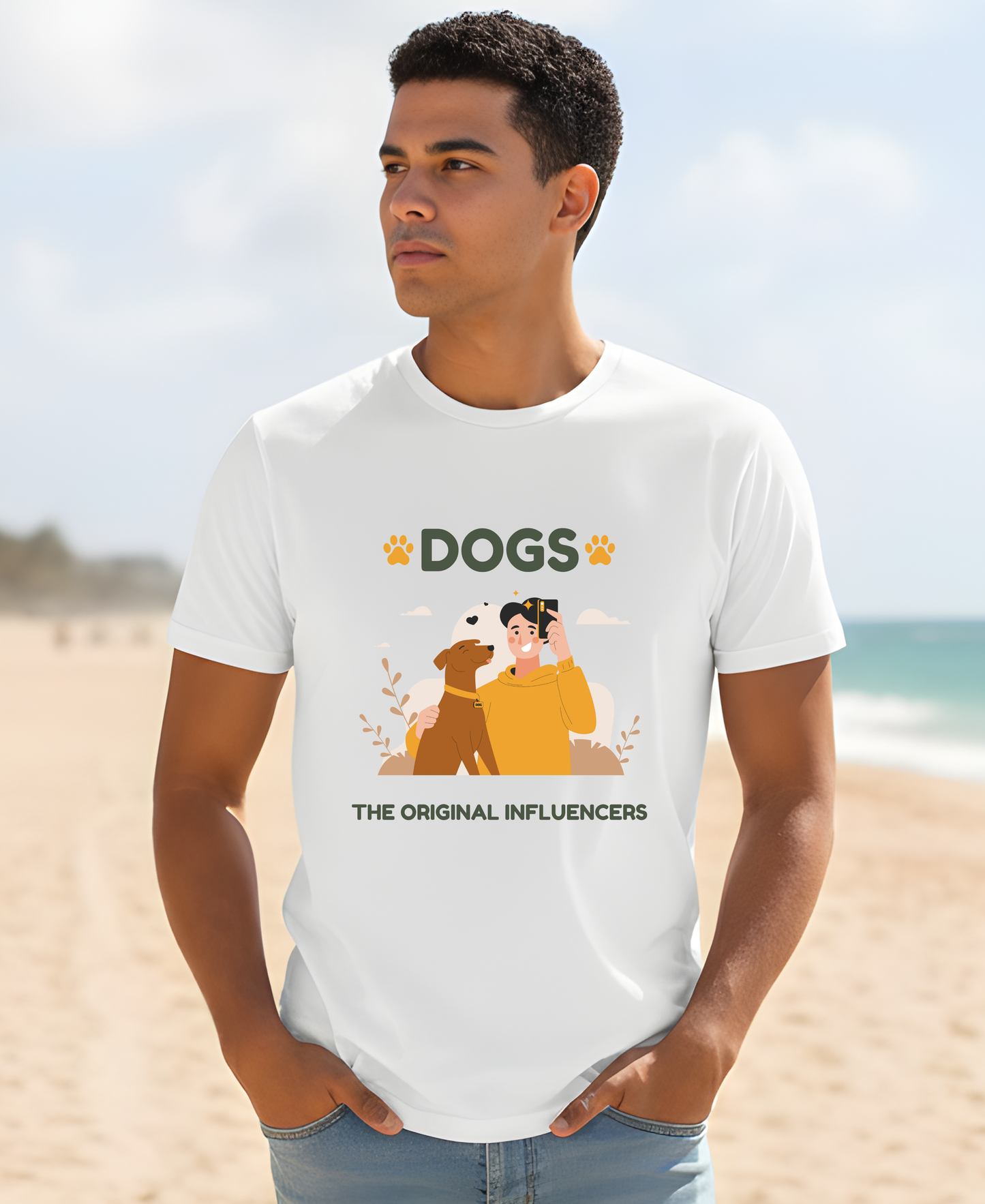 Dogs The Original Influencers - Unisex Classic Crew T-Shirt