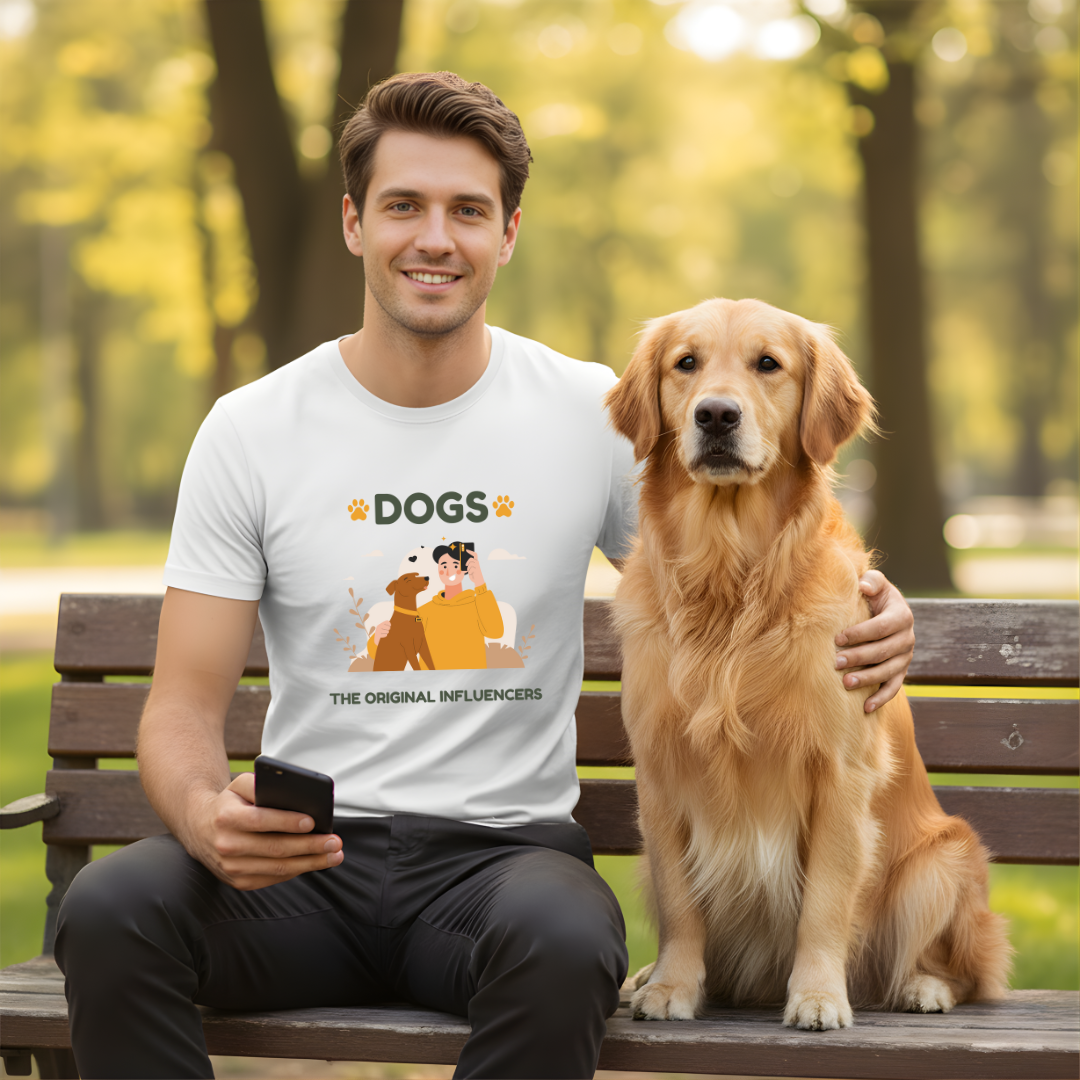 Dogs The Original Influencers - Unisex Classic Crew T-Shirt