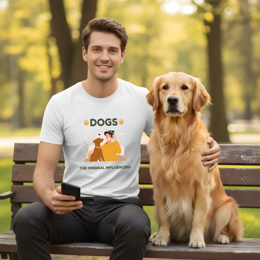 Dogs The Original Influencers - Unisex Classic Crew T-Shirt