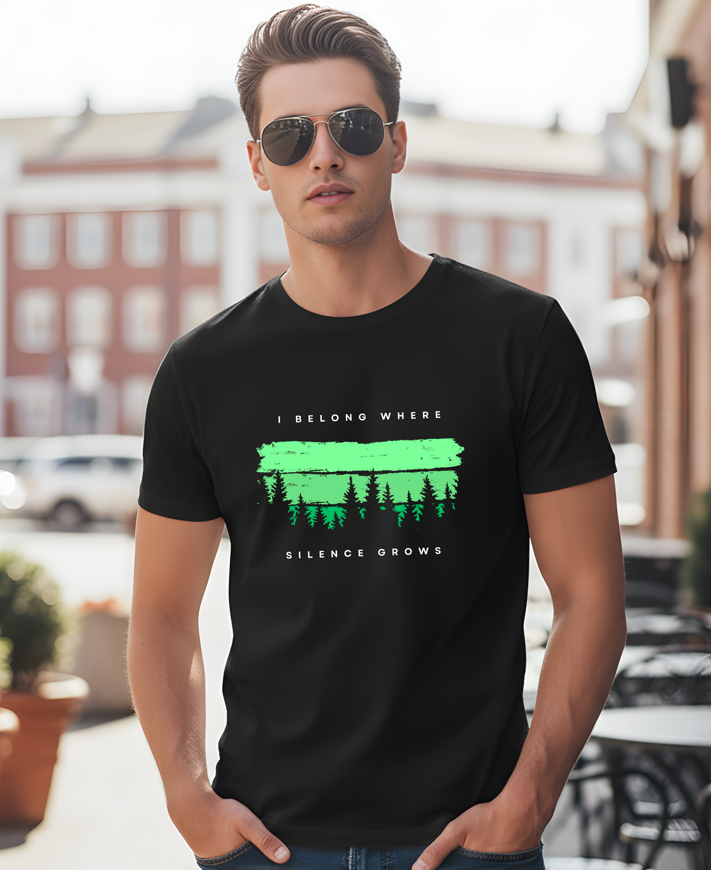 I Belong Where Silence Grows - Unisex Classic Crew T-Shirt