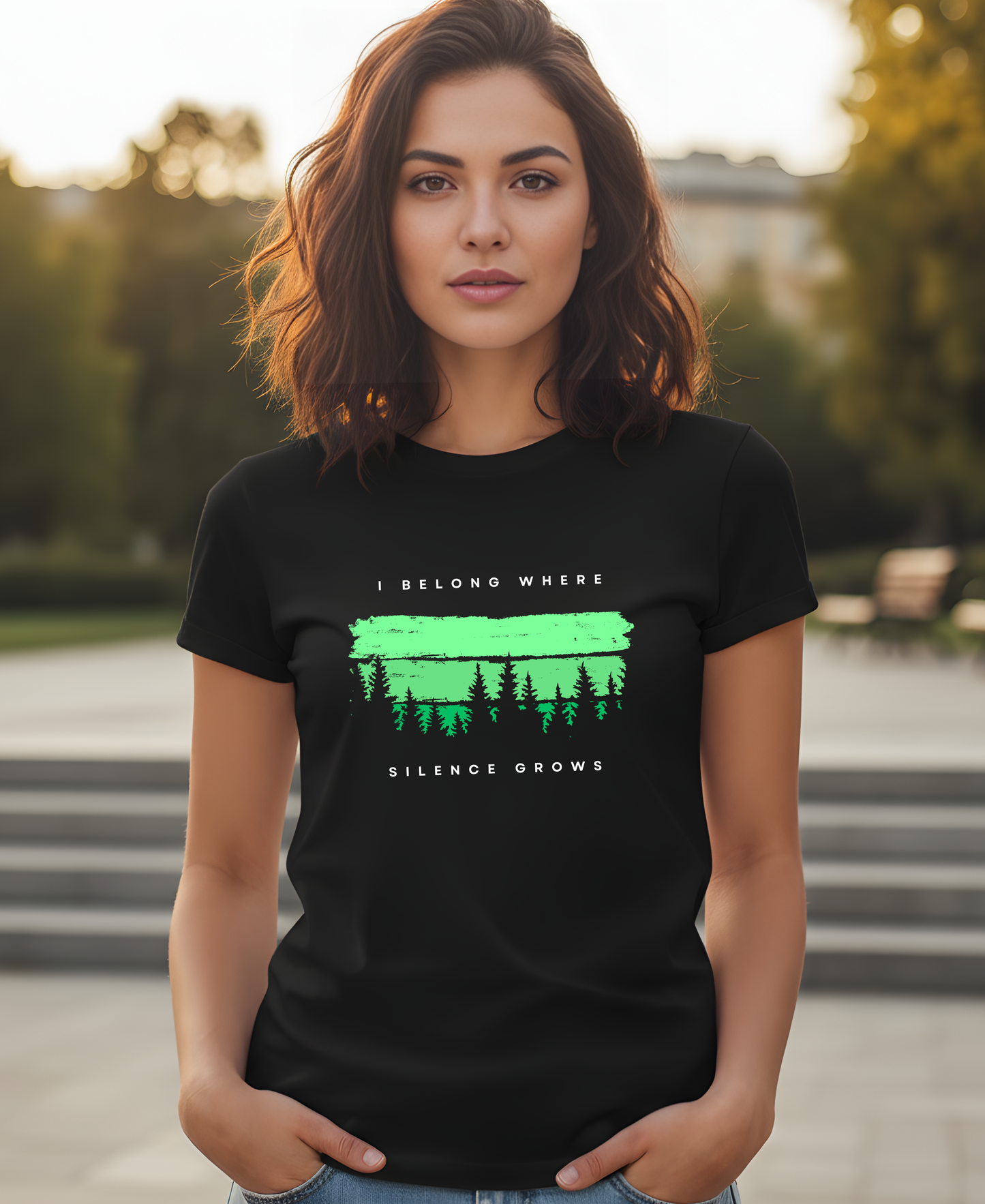 I Belong Where Silence Grows - Unisex Classic Crew T-Shirt