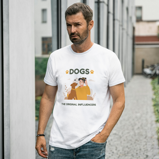 Dogs The Original Influencers - Unisex Classic Crew T-Shirt